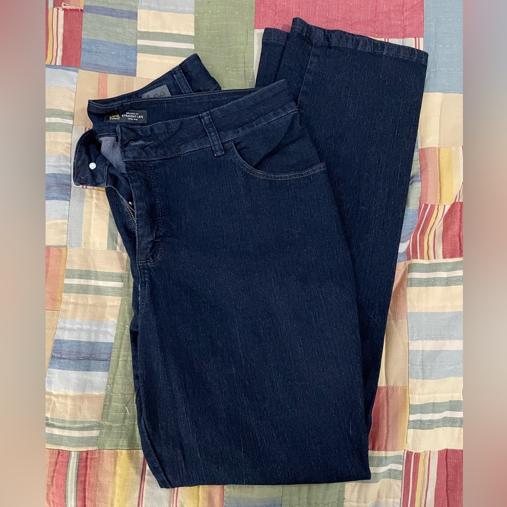 Levi's Dark Blue Denim Jeans 16W Tall like New